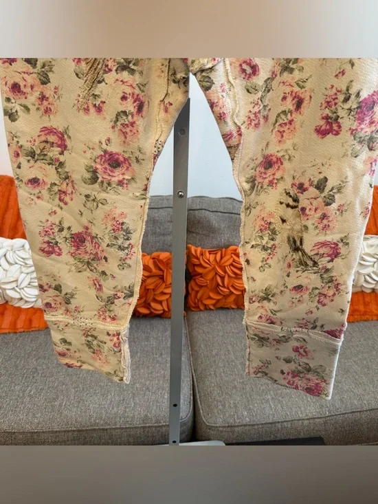 ❣️🆕Magnolia Pearl Floral Underjohns Pants Bird Appliqué Cupid Rose One Size❣️ - Picture 9 of 11